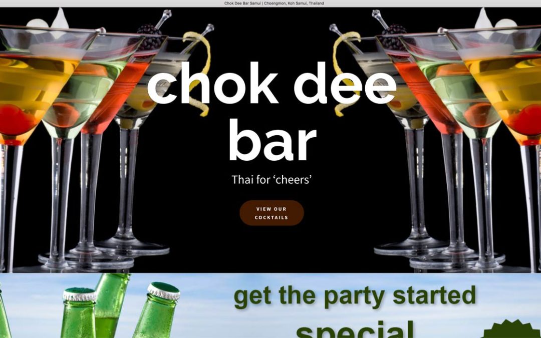 Chok Dee Bar Samui – Website